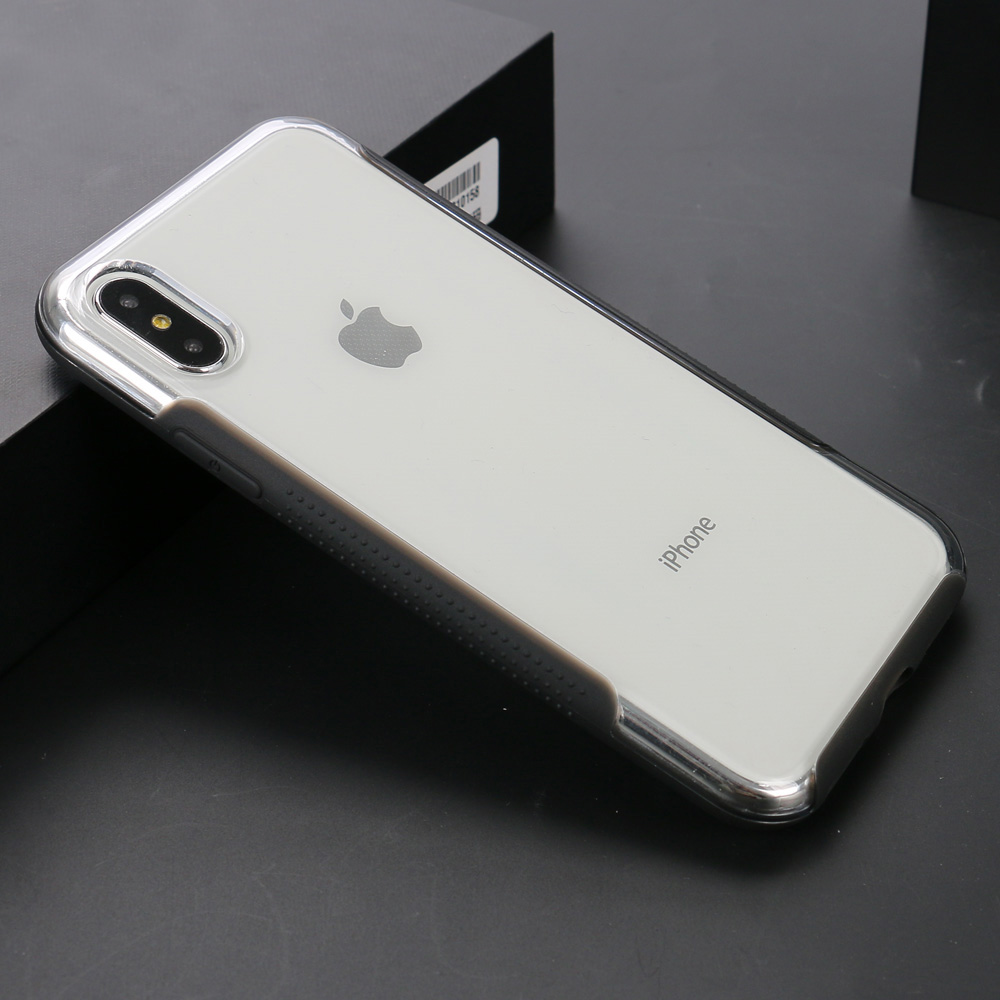 Apple iPHONE X (Ten) Clear Armor Shell Hybrid Case (Clear)